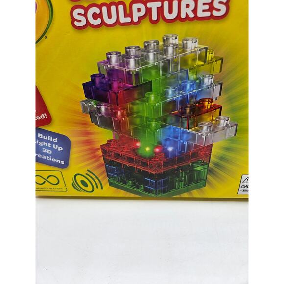 Crayola 32 Pieces 3D Dancing Light Sculptures Building Blocks Age 5+ New - Picture 5 of 7